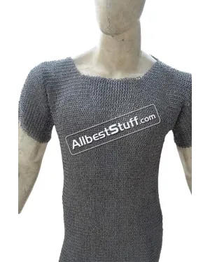 Copper Riveted Chainmail Flat Ring 6mm Chest 41 inches